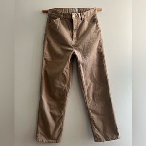 Everlane Moleskin Way-High Pant in Burnt Sugar